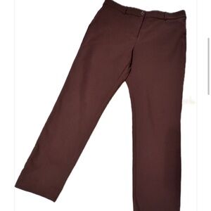 LOFT Burgundy Skinny Dress Pants
